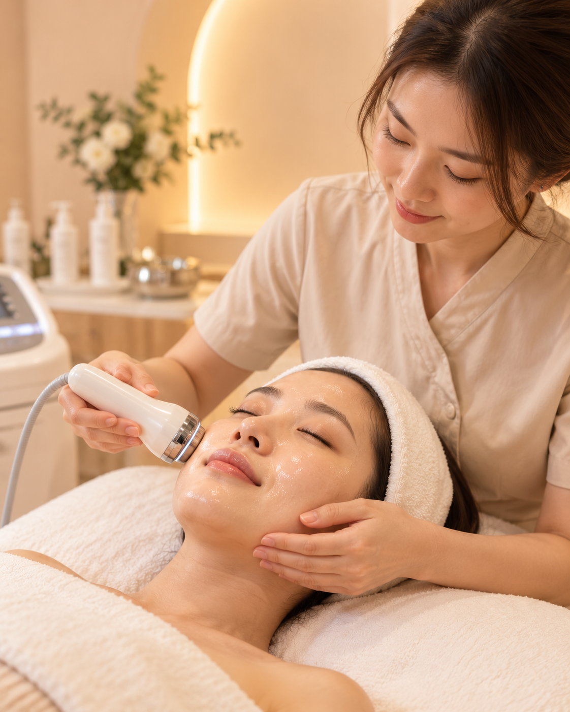 Instrument facial treatment at Tang Beauty